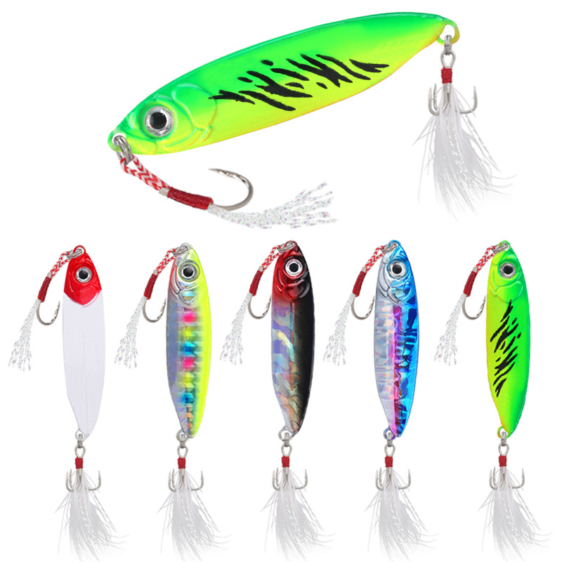 8 Colors Metal Jigging Fishing Lures Deep Diving Spoon Daits Dass Trout Fresh Water Fishing Lure