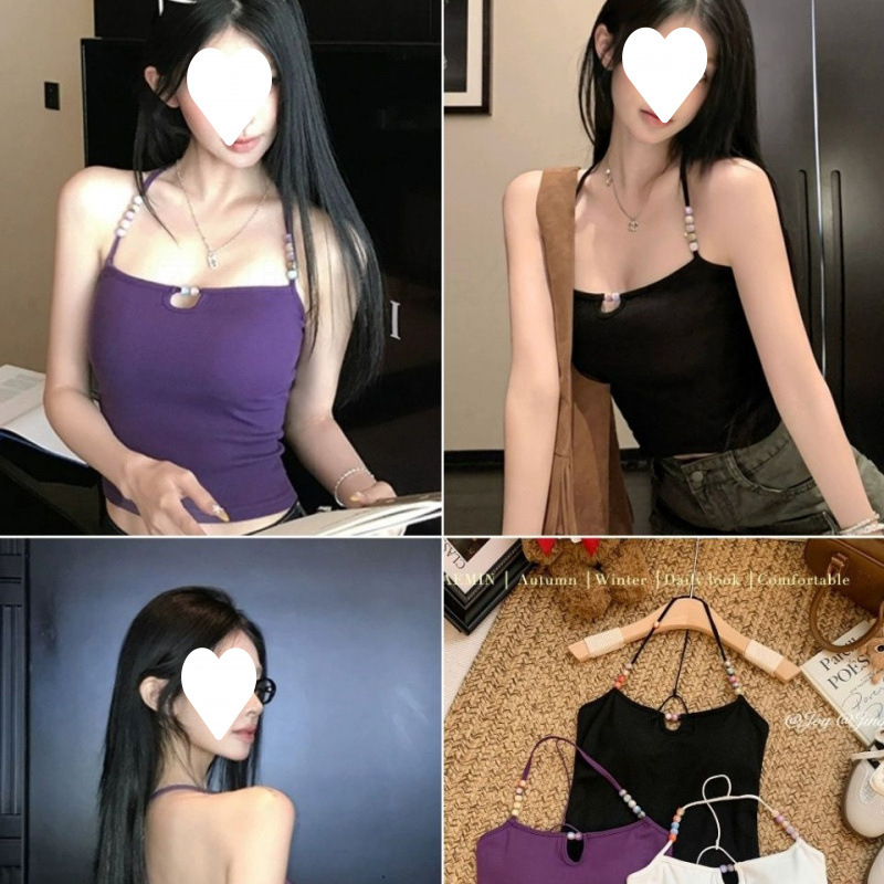 algodón humano cuentas chaleco cintura cojín de pecho chaleco colgante chaleco delgado sexy puro deseo image 1