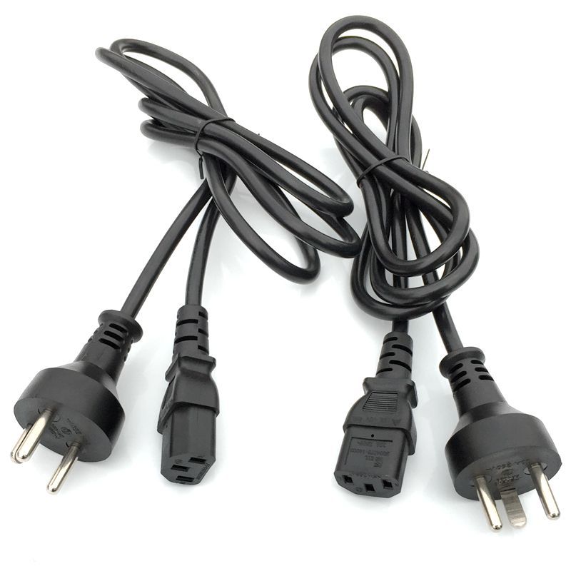 DS丹麦电源线三插品字尾 0.75 1.0平方音响广告咖啡机电脑插头线