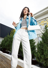 杭州一线品牌依目了然秋商务优雅风衣衬衫直播实体折扣女装货源批