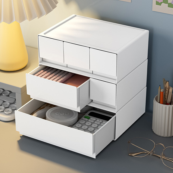 Plastic desktop storage box