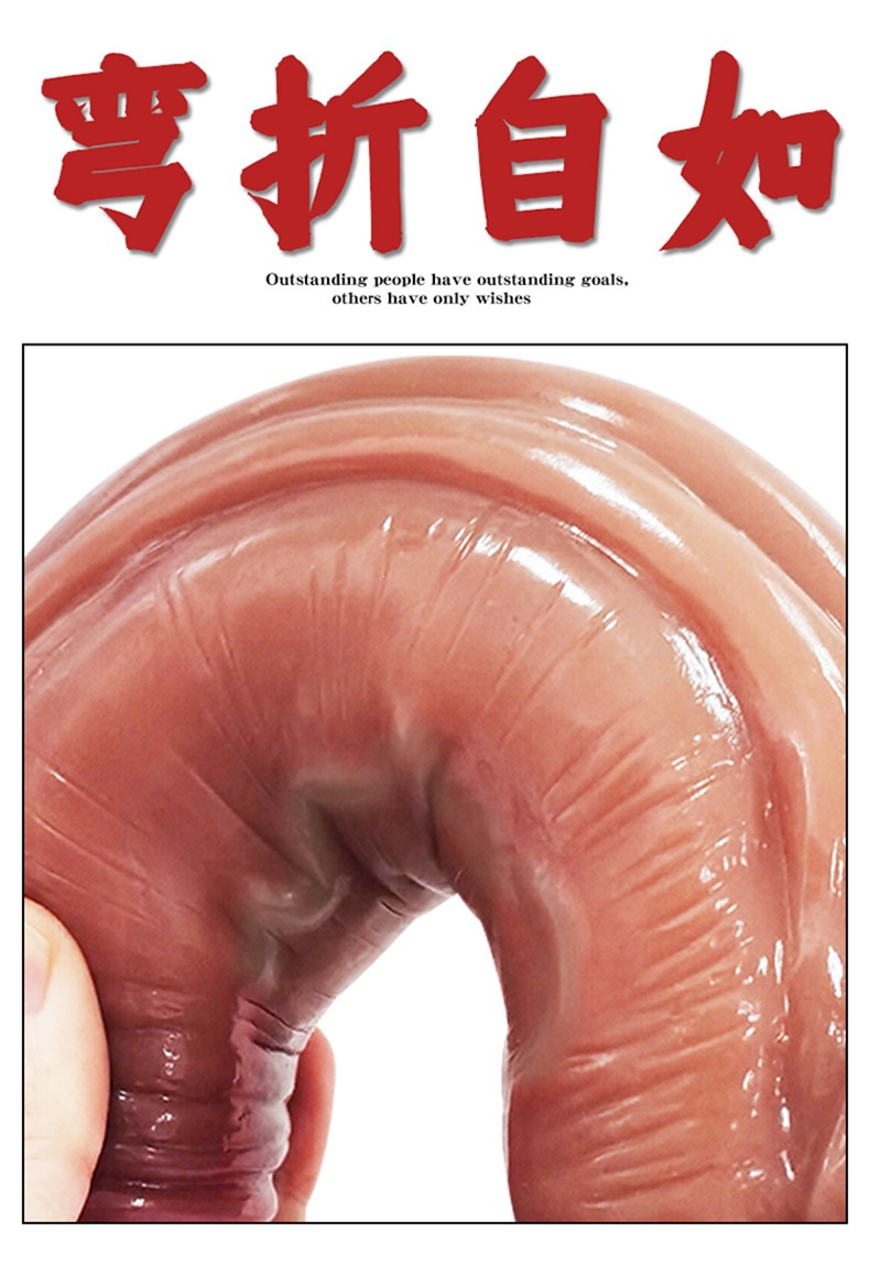 Jiuai Silicone Dildo for Women, Realistic Anal Plug Adult Sex Toy — detail image 4