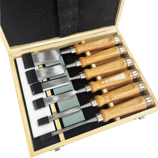 Woodworking turning tool High-Grade 8PCs large beech handle wood boxed set wood chisel woodworking chisel woodworking carving knife