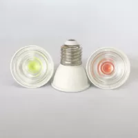 3W5W красный, синий и зеленый постоянный ток, широкое напряжение AC85-265V, чашка с тремя кольцами, алюминиевая чашка с пластиковым покрытием