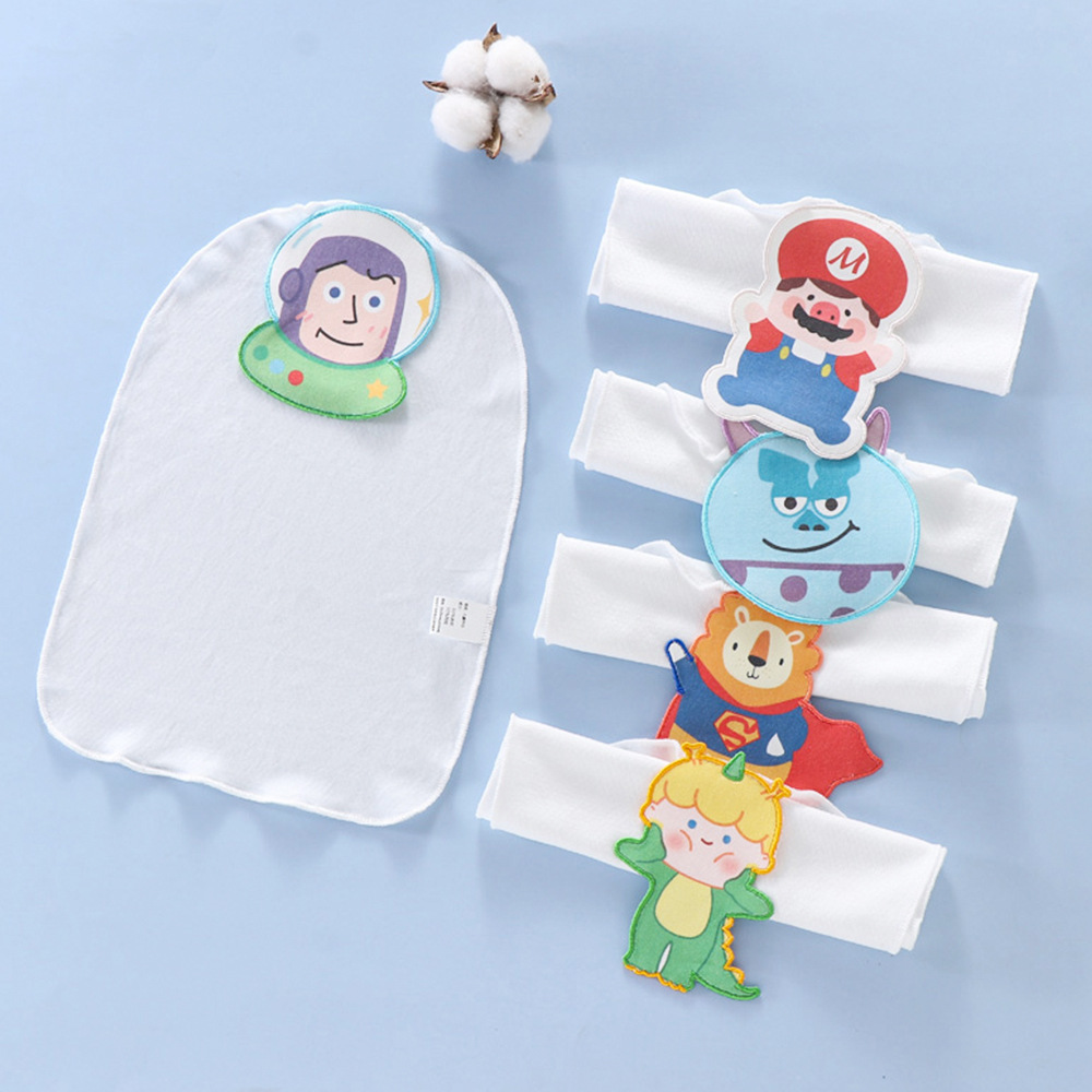 Children's back pad sweat absorbent towel Nordic style unidirectional moisture-carrying cotton gauze kindergarten sweat-proof towel baby sweat absorbent towel dropshipping