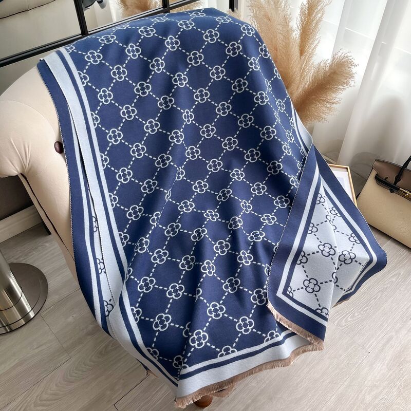 ジャカード風景画模造カシミヤスカーフ女性のオフィスエアコンルーム肥厚暖かいロングスタイルトレンディなホットスカーフ|undefined
