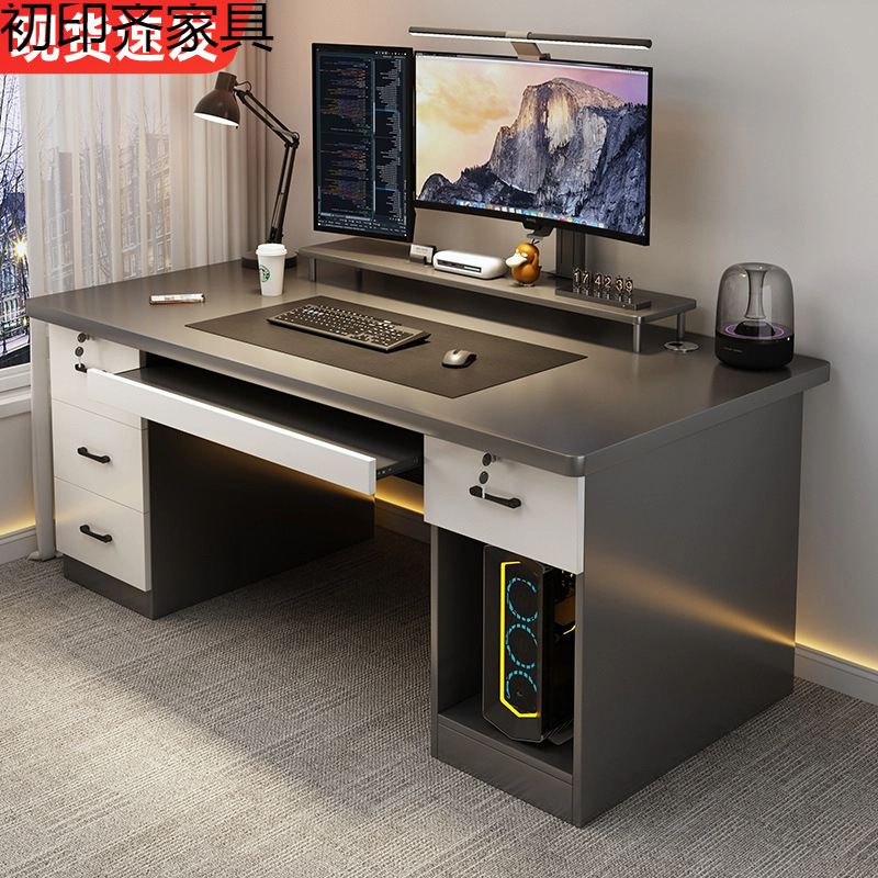 Computer Desk Desktop with Drawer Home Desk Bedroom Writing Desk Simple Modern Office Desk Can Hold Host Table