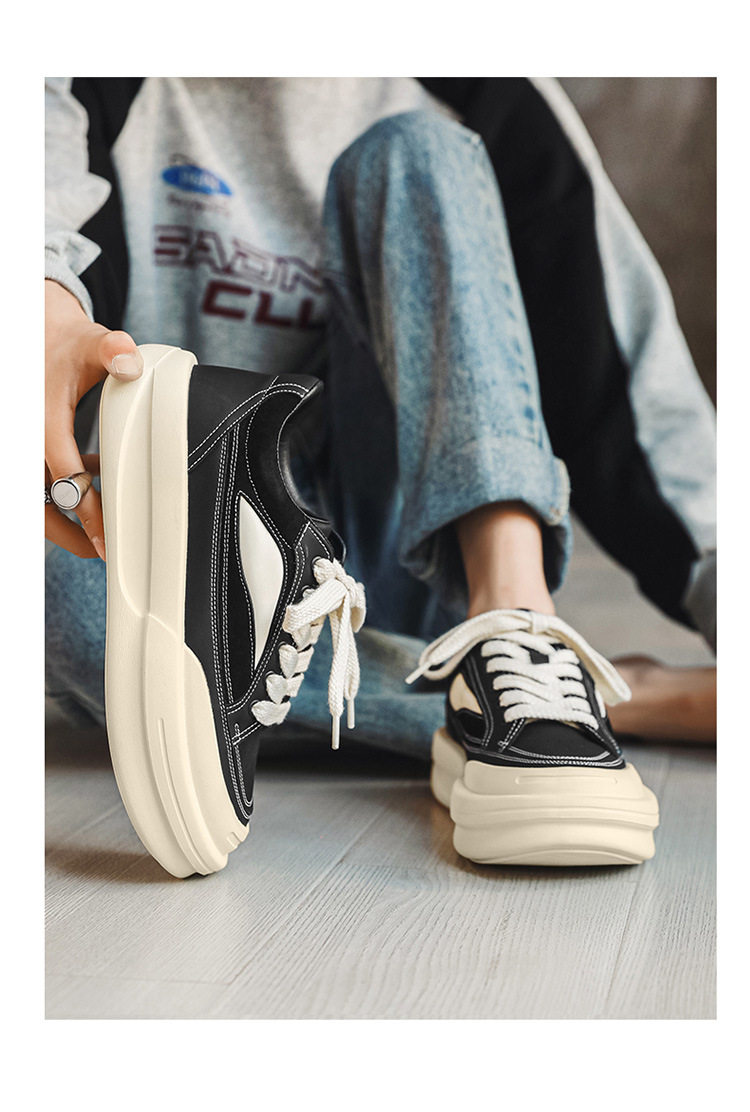 Chaussures décontractées homme à semelles épaisses et rehaussantes_voghion.com