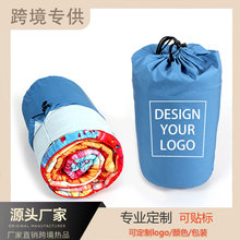 跨境专供户外绗缝露营毯防撕裂旅行毯多功能防水毯PUFFY毯子