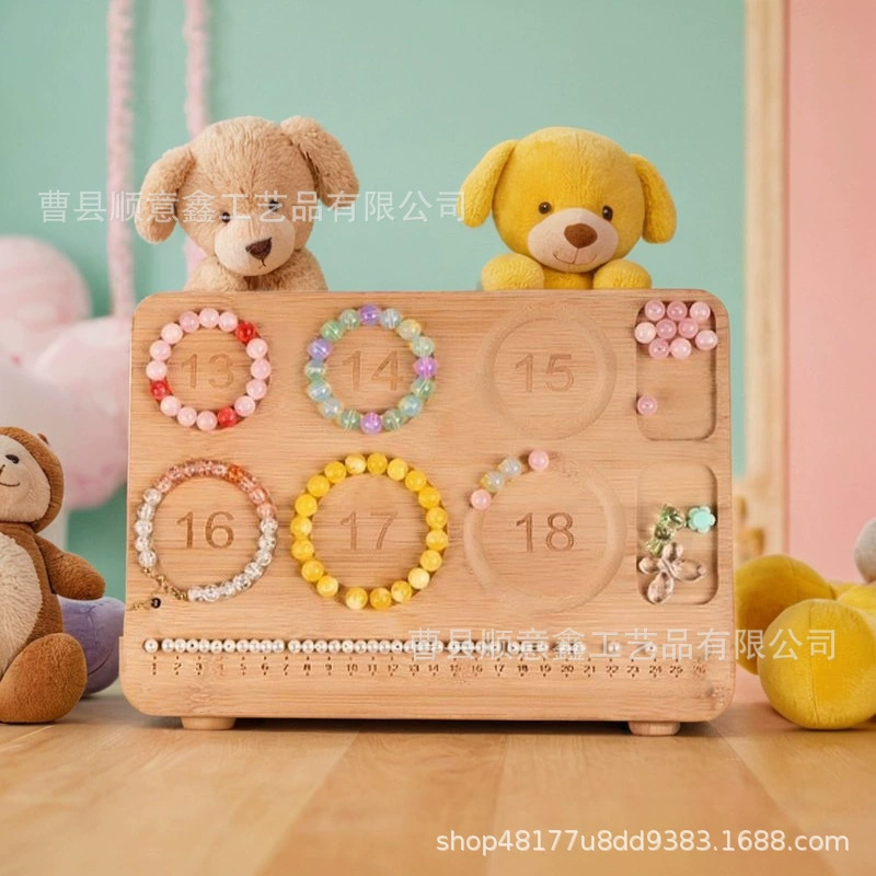 Деревянная доска для дизайна браслета для нанизывания бусин, поднос для плетения инструментов для нанизывания бусин ручной работы.