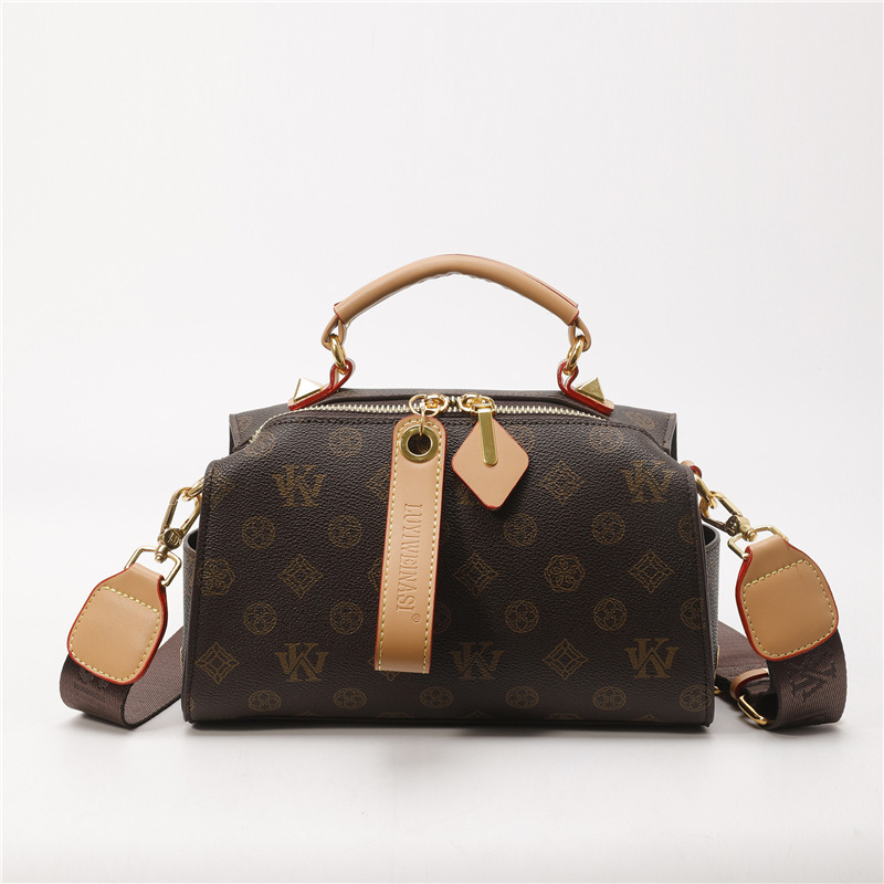 Cross-Border New Fashion Simple Boston Bag Women's Handbag Pillow Bag High-End Versatile Shoulder Crossbody Bag