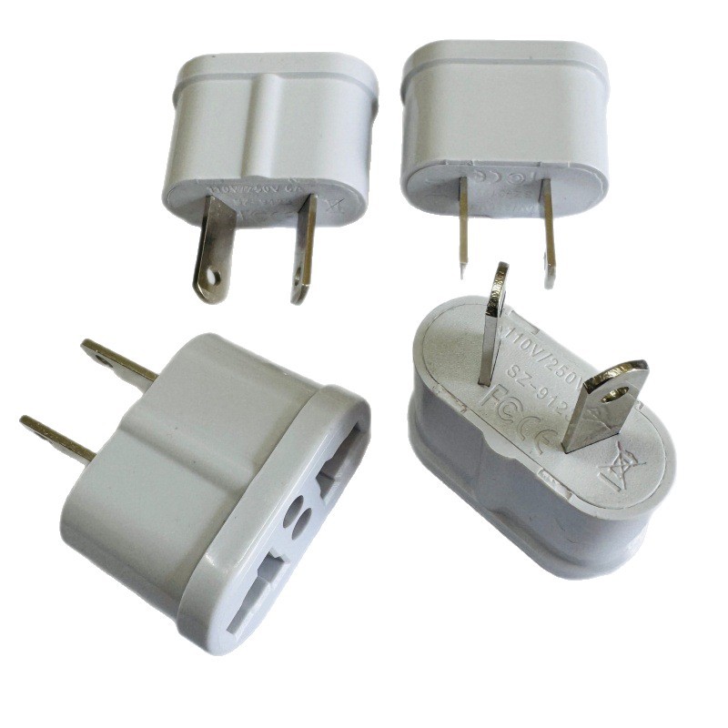 Pequeño estándar europeo transfronterizo, estándar de EE. UU., Conector de conversión estándar de Australia, adaptador de viaje redondo a plano, convertidor de toma de corriente de dos orificios image 6