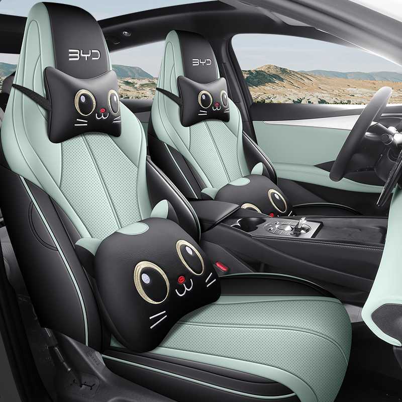 Modelə uyğun (Original) oturacaq örtükləri — BYD 06 DMI Seat - green