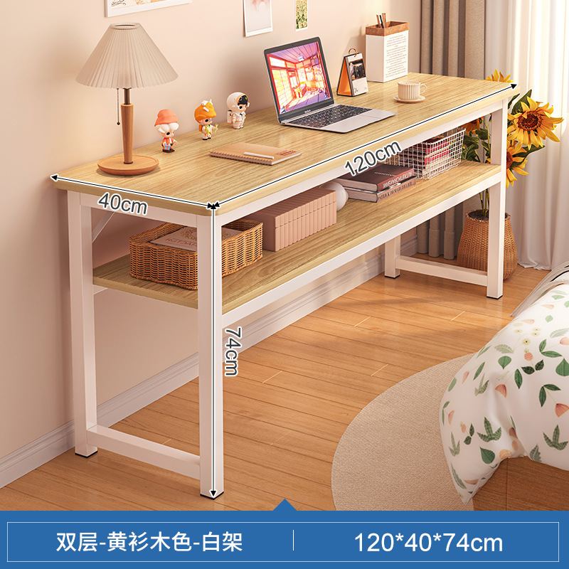 Mesa para habitación, dormitorio, escritorio de estudio, uso doméstico, mesa larga para niñas, casa de alquiler, escritorio de trabajo montado en la pared, escritorio de computadora para balcón estrecho.