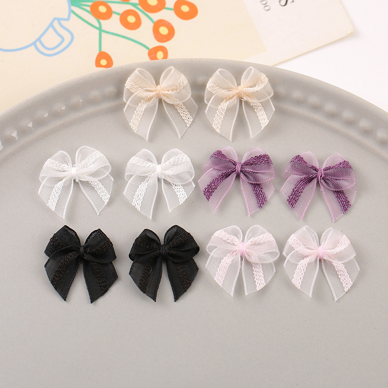 Little Red Riding Book Same Style Lace Bow Nail Art Jewelry DIY Clothing Decorations Wearing Armor Accessories Handmade