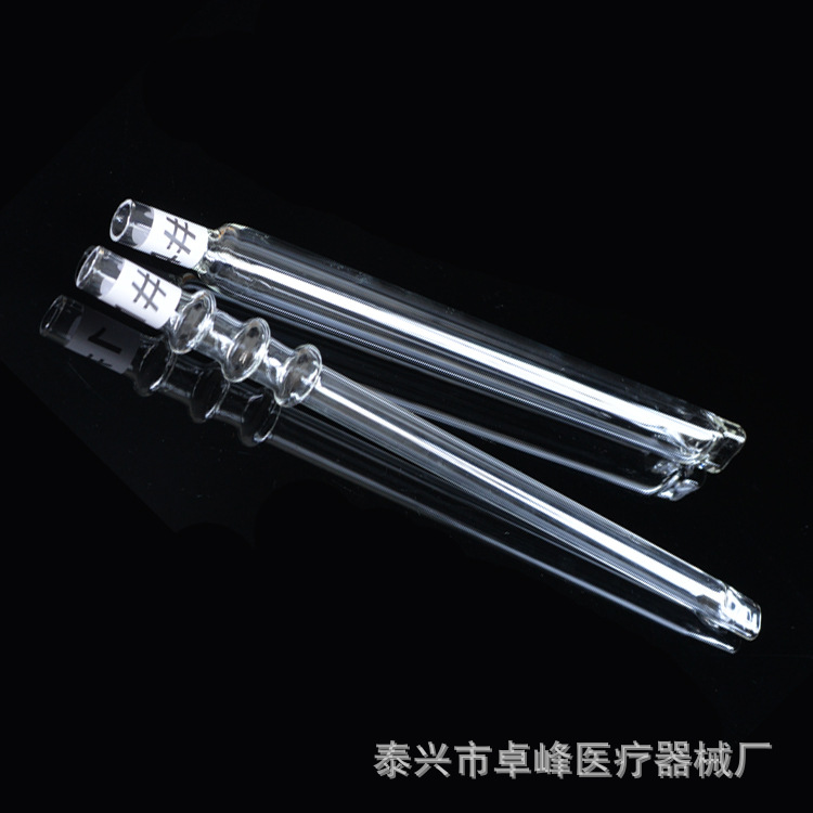 卓峰高硼硅玻璃烟管圆嘴扁管30cm长 外径15MM