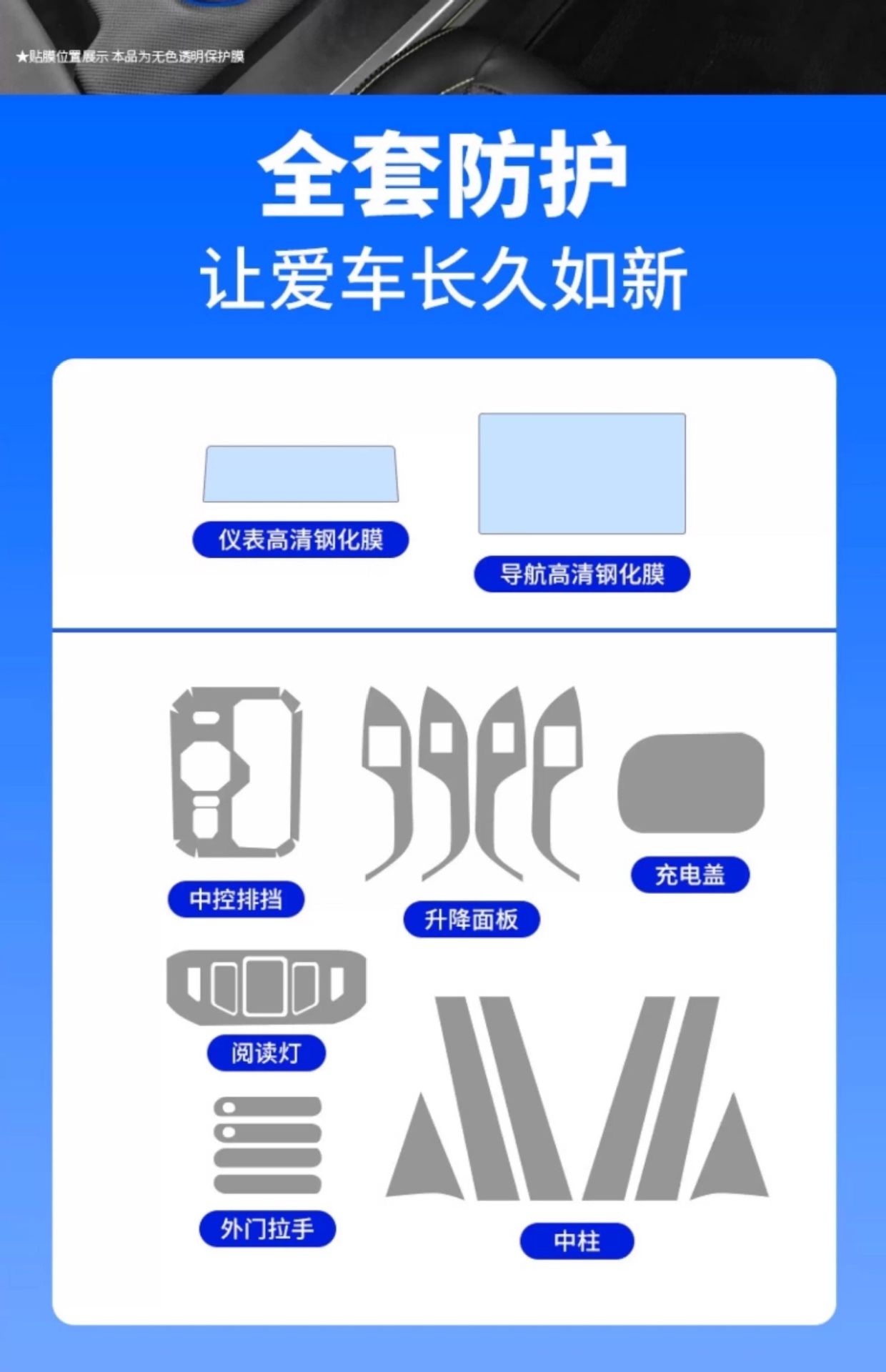 Suitable for Toyota Bz5 Car Interior Central Control Film Modification Parts Screen Tempered Protective Film Decoration Supplies