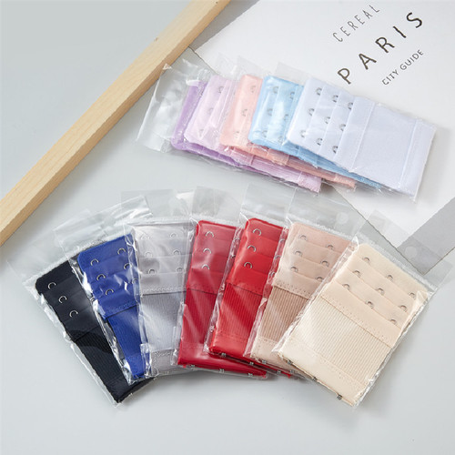 (Individually packaged) Elastic three-row three-button stainless steel bra extension buckle bra buckle extension buckle