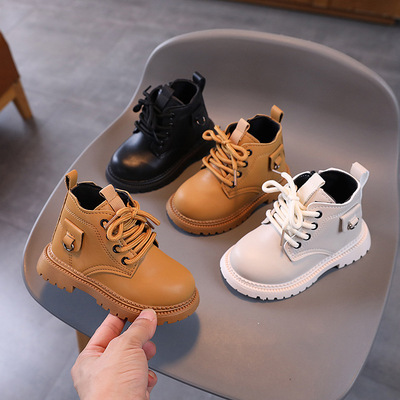 Martens, детские демисезонные ботинки, повседневные короткие сапоги для мальчиков, 2026 года