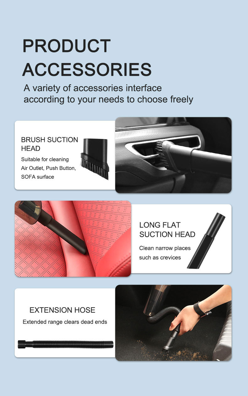 Trådlös dammsugare hushållsbil multifunktionell bärbar handdammsugare supersug högeffektsdammsugare_voghion.com