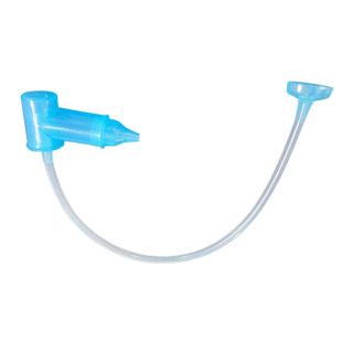 Factory Supply Silicone Mouth Nasal Aspirator Baby Products Pc Mouth Cleaner Silicone Tube Nozzle Blue Transparent Color