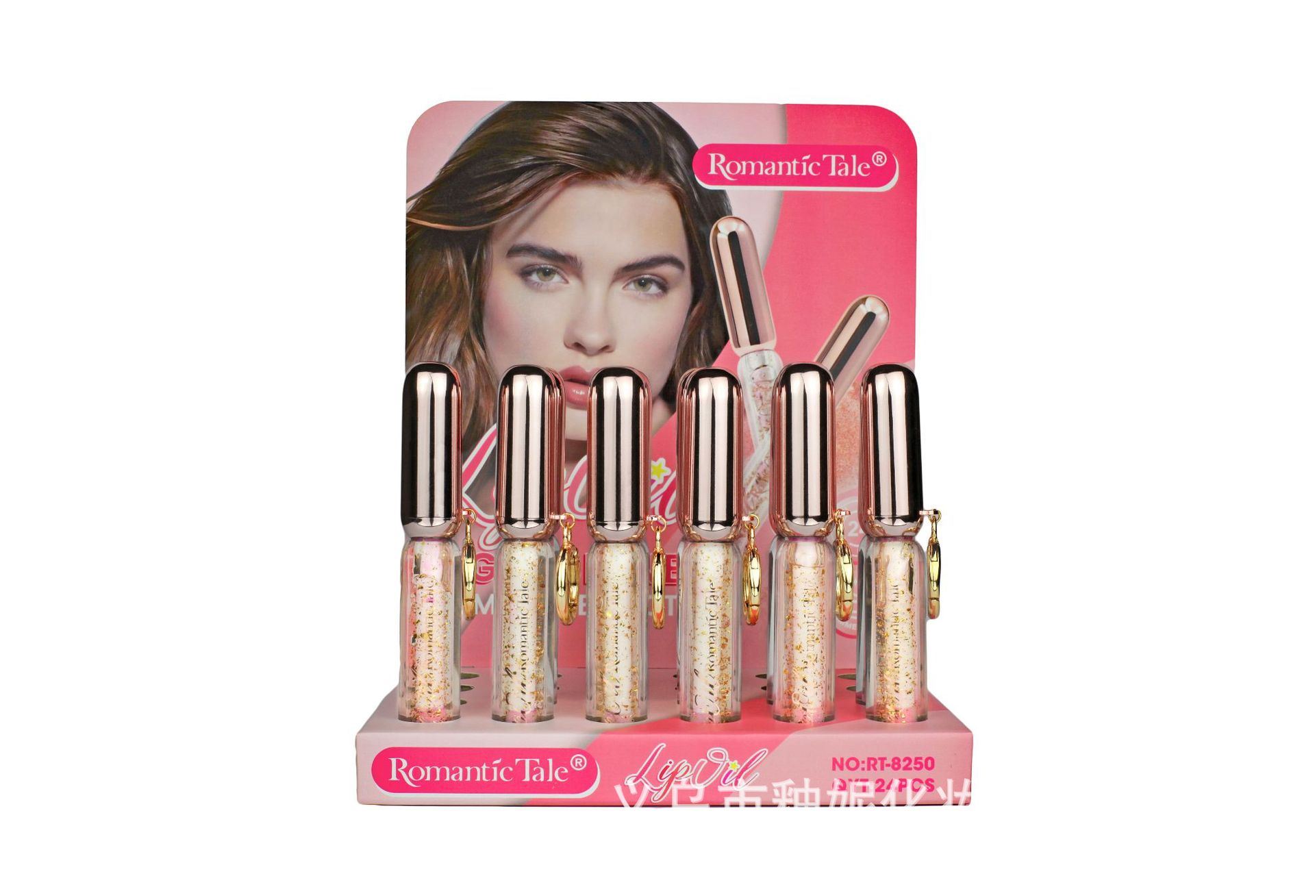 Romántico cuento transfronterizo esmalte labial de color templado humectante de color de agua espejo labial sin brillo labial image 7