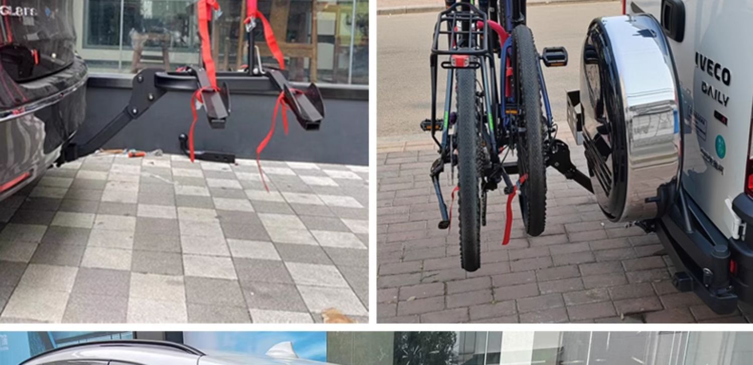 Outdoor cycling car rear hanging bicycle frame fixed single frame rear support bicycle equipment portable and detachable