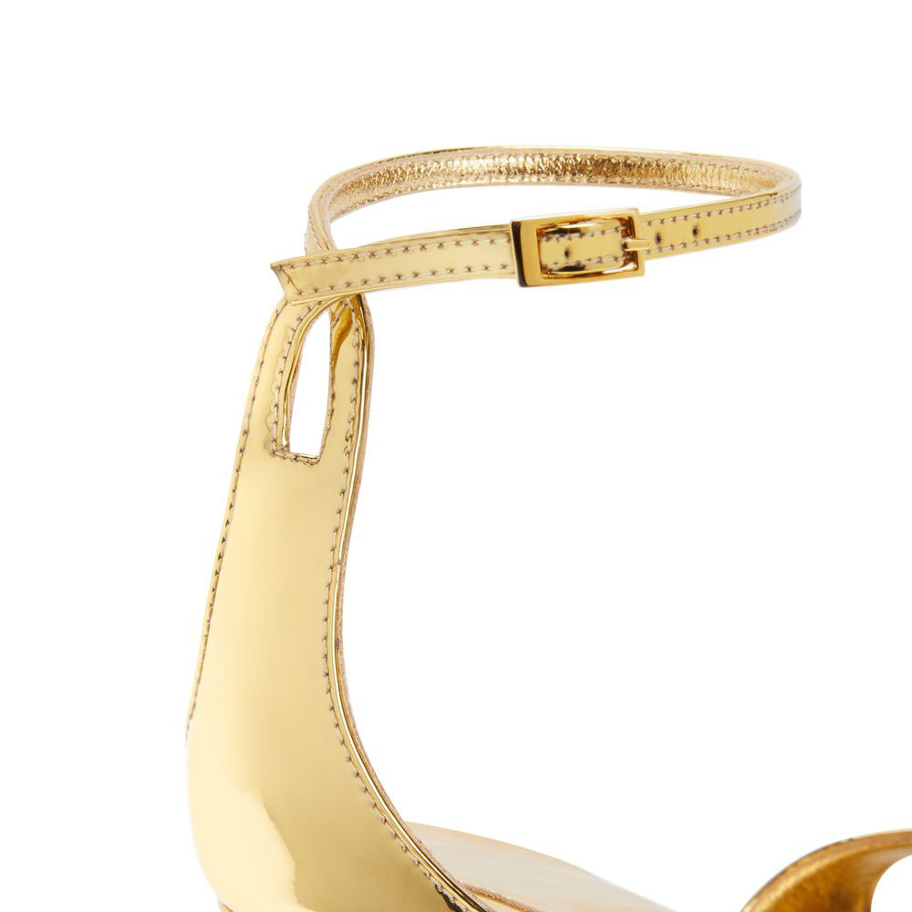gold high heels for women