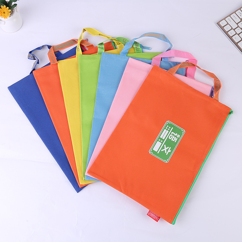 handheld capacious storage bag for folders