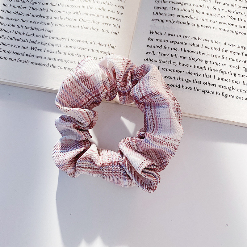 Lazo para el cabello de intestino grueso de encaje de alta calidad de Corea para mujer, banda elástica y duradera, bufanda cuadrada de todo fósforo, cuerda para la cabeza, accesorios para el cabello