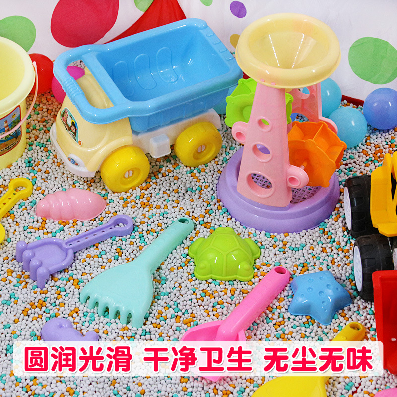 模造磁器砂陶磁器砂彩石砂玩具砂決明子玩具砂粒遊園地砂池専用