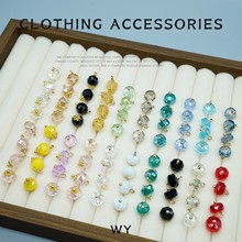 玻璃珠珠光扣唐装汉服旗袍盘扣纽扣仿玉石国潮中式服装复批发辅料