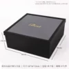 A single black-crystal open window square box