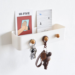 Multi-functional wall-mounted rack without punching holes in the kitchen wall-mounted cabinet refrigerator key storage rack seamless sticker hook