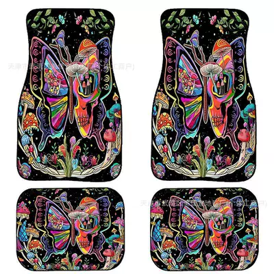 Avtomobil döşəmə paspasları — mat carpet four-piece stain-resistant floor - rz-butterfly-4-33-44cm-two-pieces