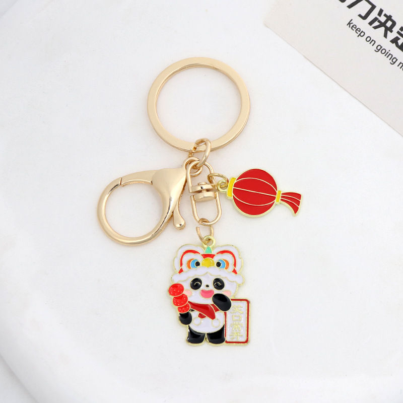 La sonrisa a menudo abre pandas + linternas - botones de camarón dragón