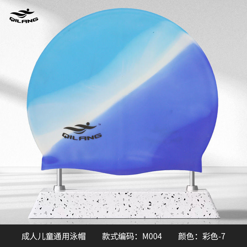 Adultos y niños sombreros de silicona personalizados logotipo de impresión de dibujo de muestra OEM sin estrangular sombreros de buceo fuente de trabajo