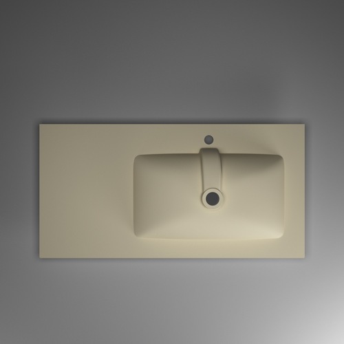 高拉科技定做家用卫生间现代简约型洗手洗脸盆切角陶瓷一体盆定制