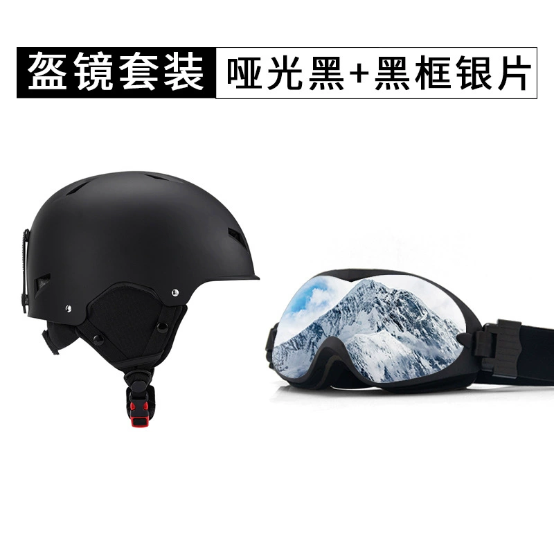 Горнолыжный шлем одиночная двойная доска на открытом воздухе катание на лыжах снаряжение для взрослых мужчин и женщин стиль теплый снежный шлем лыжные очки оптом