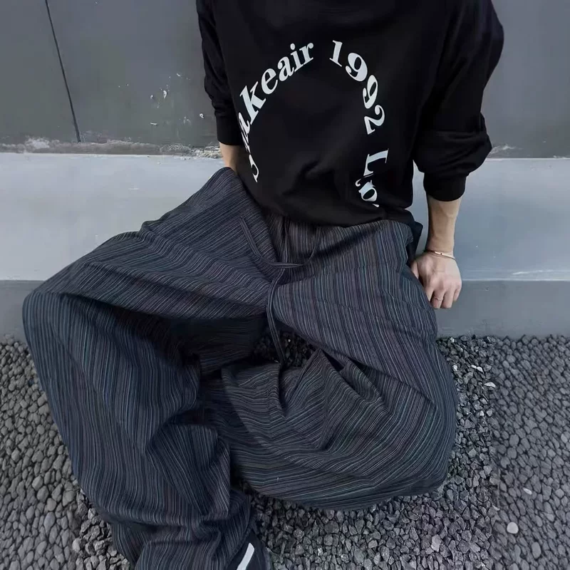 Brand retro trousers for leisure, loose fit, oversize