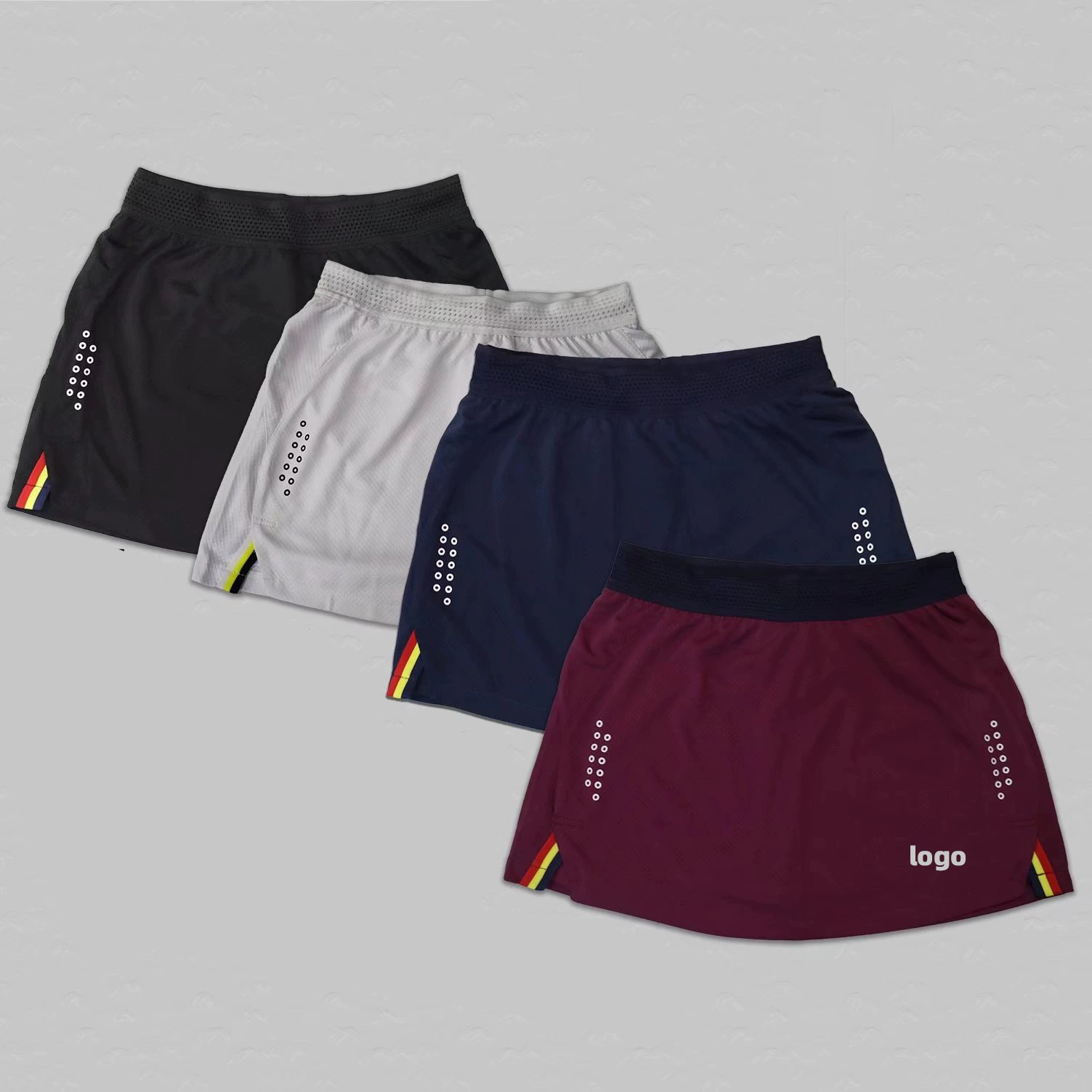 2022 Новая кривая ~ юбка для бадминтона, брюки, нижняя Четырехцветная дополнительная группа, Женская Спортивная юбка для фитнеса, танцевальная юбка