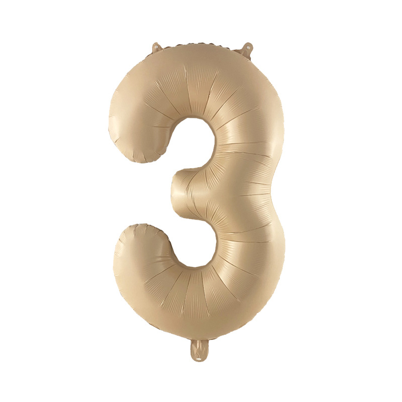 Versión americana verde digital flotante vacío globo de película de aluminio 32 pulgadas oro medio globo digital 34 pulgadas globo decoración al por mayor