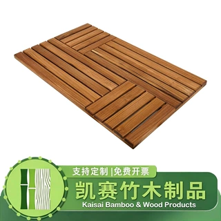 实木浴室防滑脚踏垫卫生间地板户外淋浴房隔滑地垫置物跨境现货