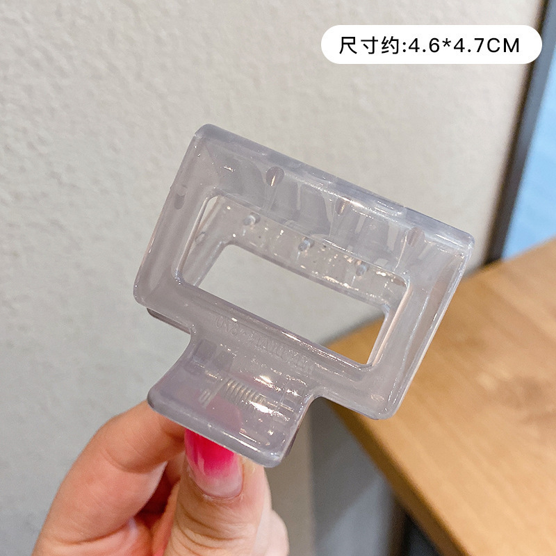 Horquilla de temperamento elegante francés, pinza de tiburón de acrílico para mujer, pinza de agarre grande, accesorios para el cabello, horquilla de sensación de alta calidad al por mayor