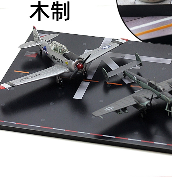A 1:72 scale runway aircraft carrier shipboard aircraft landing and take-off platform bomber model display