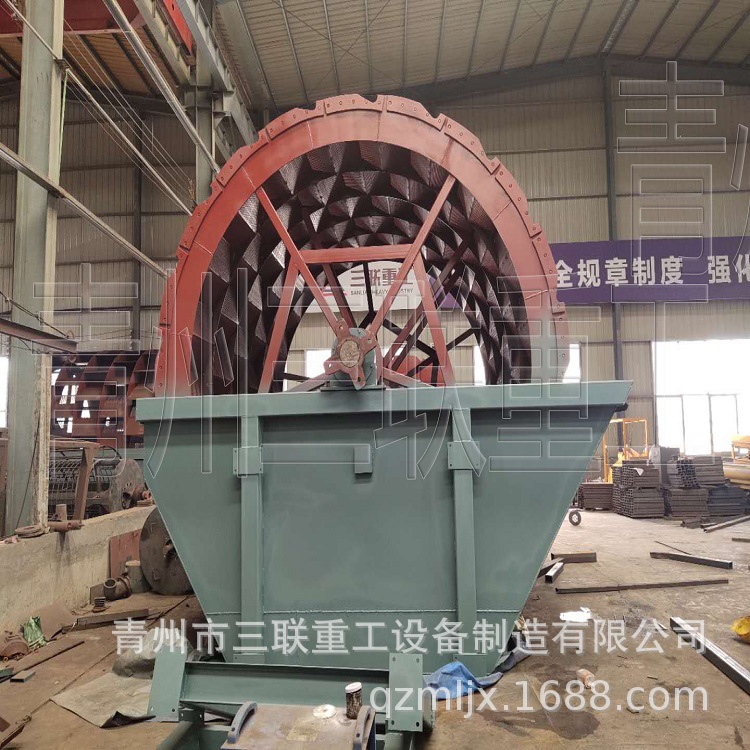 山东潍坊青州三联重工机制砂轮式洗砂机
