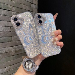 フラッシュドリルのレンズ膜はiPhone16携帯電話のリンゴ15promax蝶水波紋五角星14硬に適用されます。