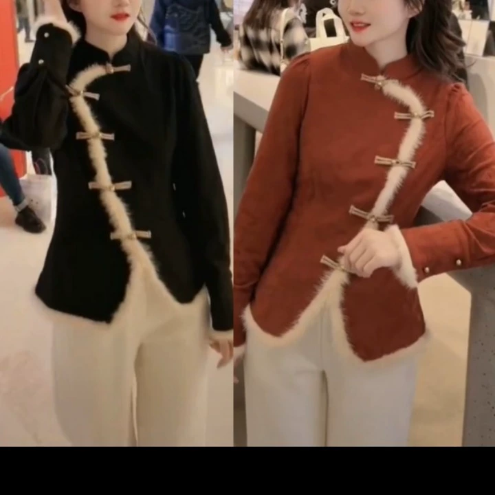 476 Yi Pai Tong Qi утолщенная жаккардовая рубашка в китайском стиле в западном стиле модное универсальное пальто для похудения, уменьшающее возраст