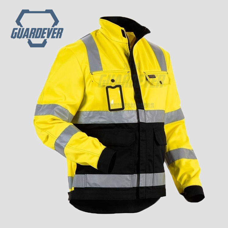 Fluorescent Orange Warm Cotton Jacket Cold-proof Waterproof Oil-proof Safety Reflective Outdoor Tear-resistant Windproof Outdoor Work Clothes