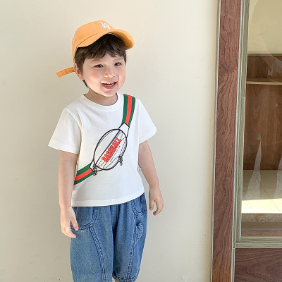 Boy T-shirt summer Thin section 2022 new pattern Short sleeved Children's clothing Children half sleeve children clothes 3D Printed compassionate